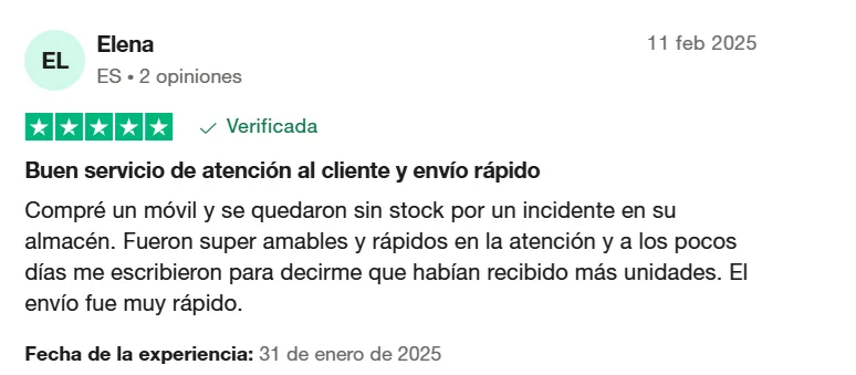 Opiniones de Clientes